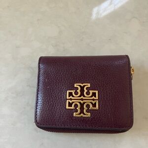 Britten zipper mini wallet Burgendy